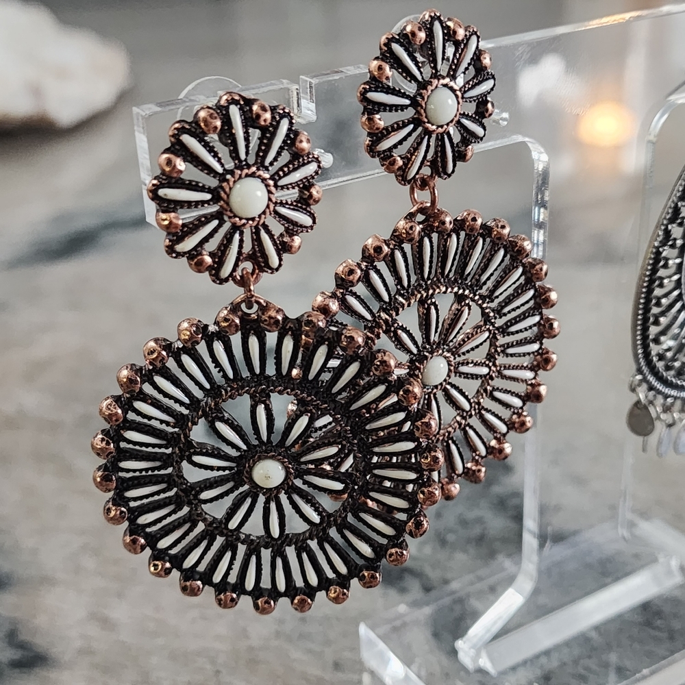 Large Statement Teardrop Earring Bundle - image 8